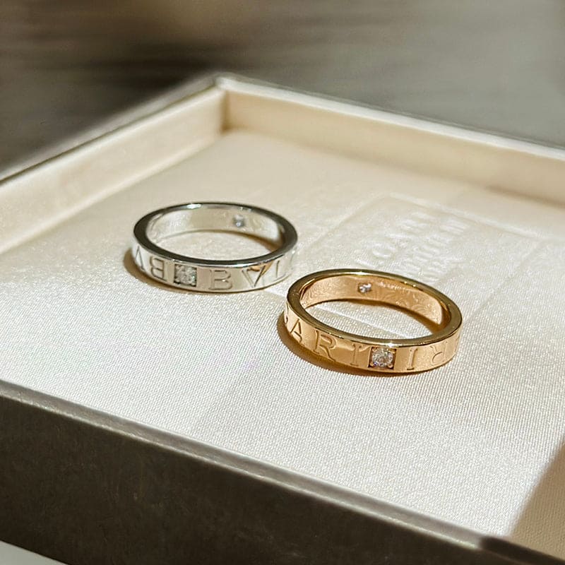 18K Yellow Gold BVLGARI Diamond Ring