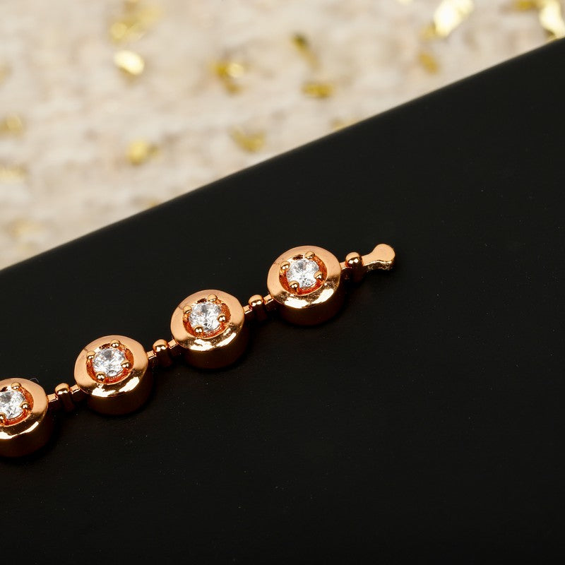 18K  Chanel NO.5 Diamond Gold Bracelet