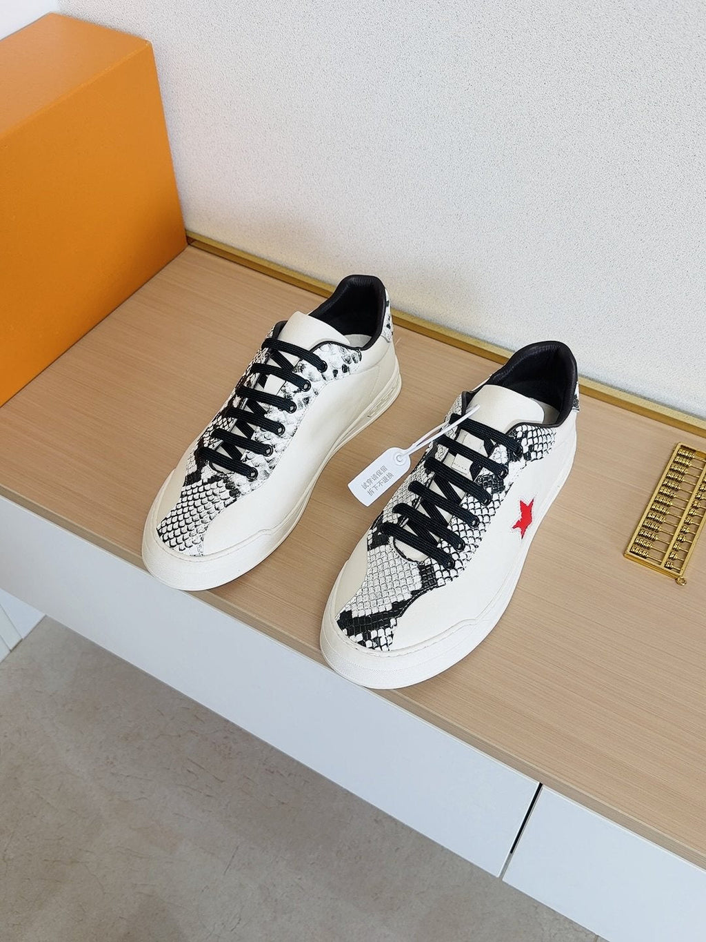 Louis Vuitton Red Star Low-Top Sneakers — front
