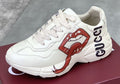 Gucci Cream White Graphic Chunky Sneakers — hero