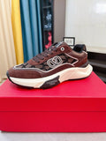 Valentino Patterned Panel Sneakers — front