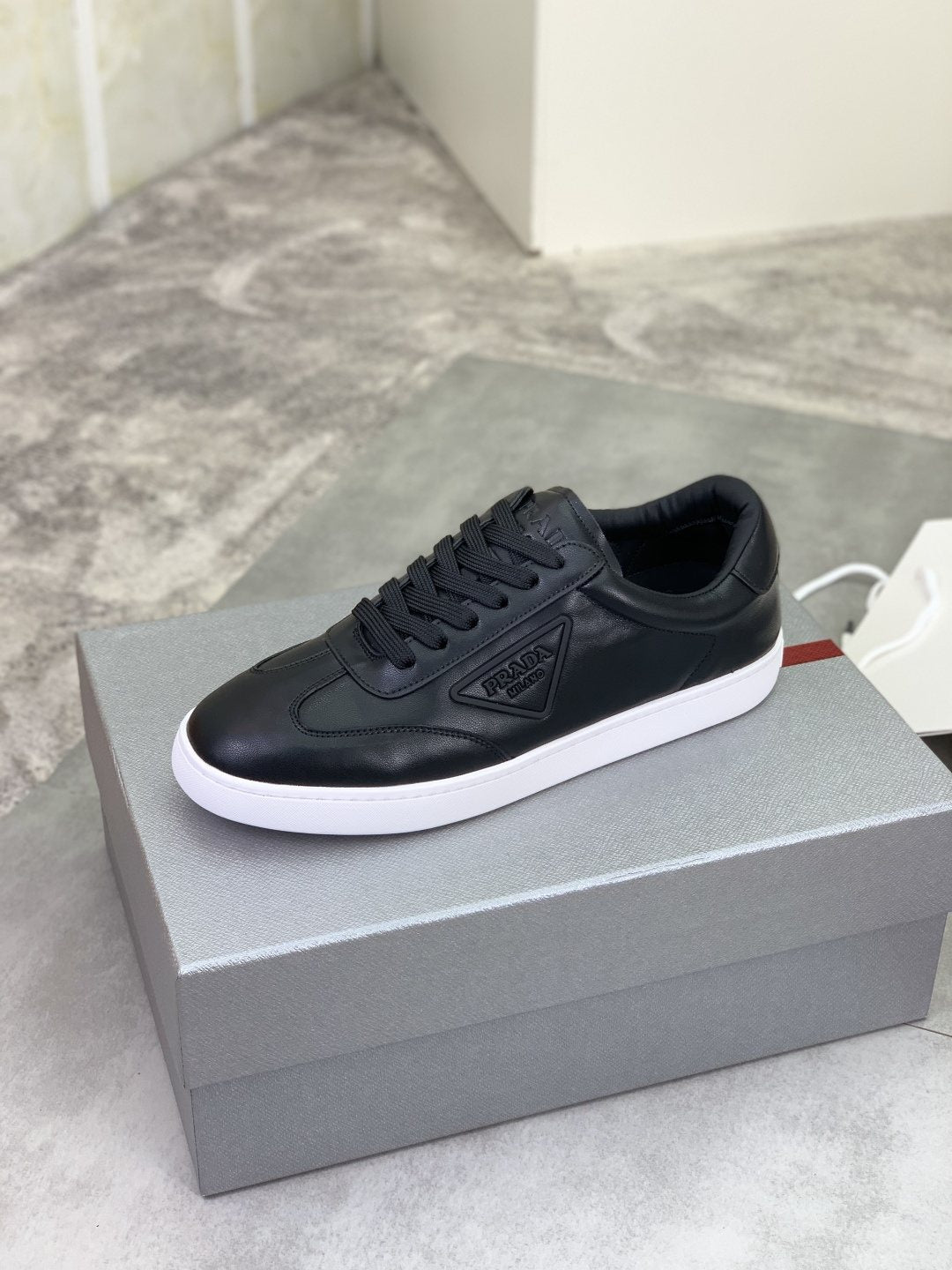 Prada Paneled Low-Top Sneakers — side