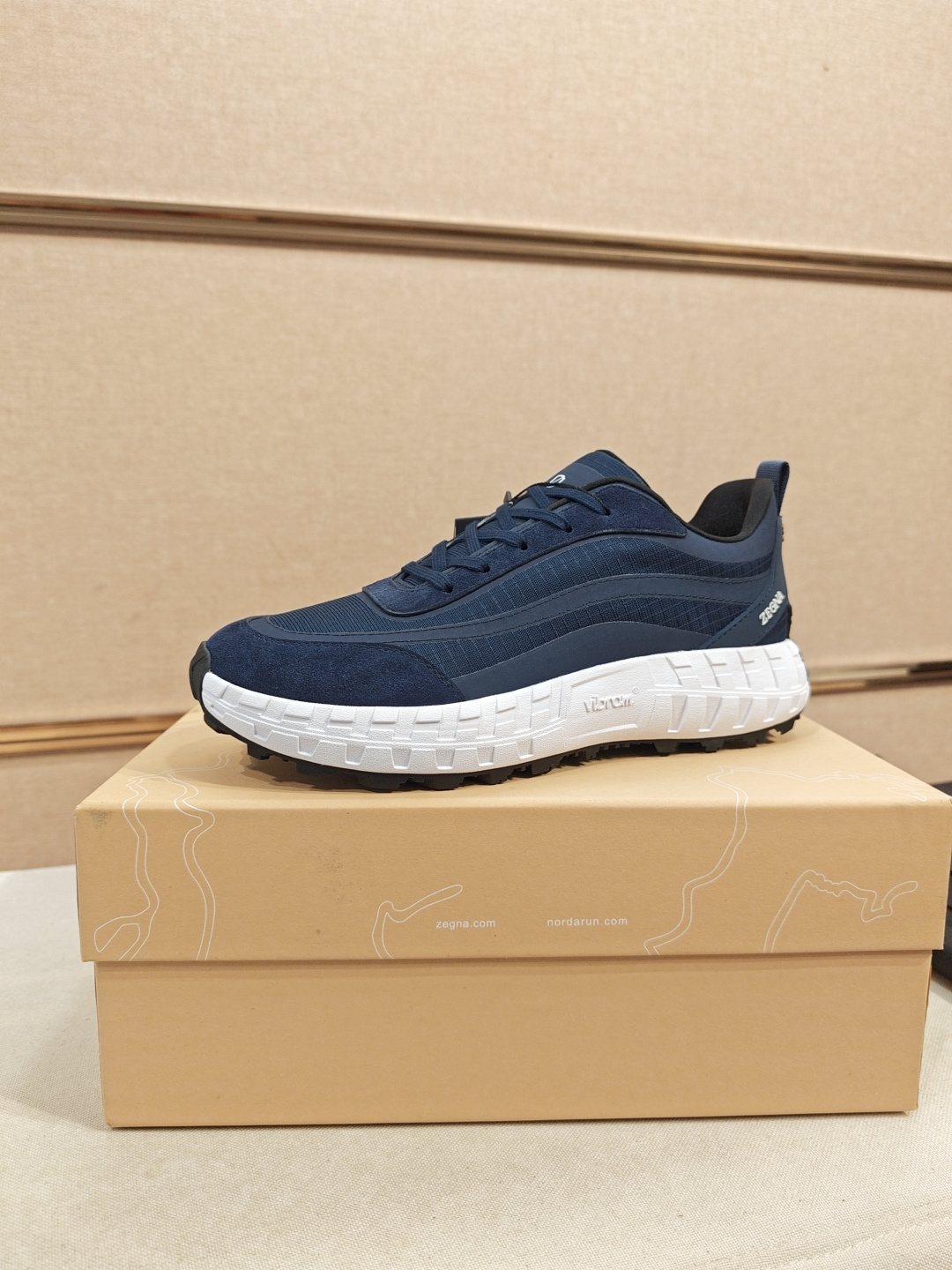 ZEGNA Paneled Low-Top Sneakers — front